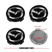 4pcs 56mm Car Wheel Center Hub Caps Rim Cover For Mazda 2 3 5 6 323 626 Demio CX3 CX5 CX30 Atenza Axela MX3 MX5 RX8 Accessories For mazda&4pcs