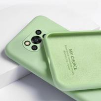 For Xiaomi Poco X3 Pro Case for Xiaomi Poco X3 M3 F3 Pro Redmi Note 10 9 Cover Fundas Original Liquid Silicone Case Poco X3 Pro For Redmi Note 9 žalia
