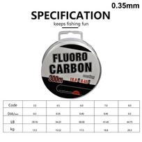 300-Meter Nylon Fishing Line, 0.3Mm-0.5Mm, 29.76Lb-44.75Lb, Carbon Fiber Coated Nylon Fishing Line, Sinking Fishing Accessories