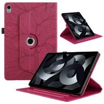 For IPad A16 11th Generation 2025 Case 360 Rotation Tree Imprinted Flio Wallet Cover Funda for IPad 10 Generacion Tablet Case For iPad 11th A16 raudona