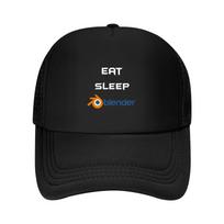 Eat Sleep Blender  Blender D Designer Baseball Cap Beach Bag beach hat Beach Outing Hat Unisex For The Sun Womens Hats Unisexs