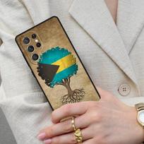 Vintage Bahamas Flag Cell Phone Case for Samsung Galaxy S26 Ultra S25 S24 S23 S22 S21 S20 Note10 Cover Galaxy S21 FE 5G