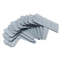 ABBY-20Piece Garden Landscape Edging Borders No Dig 16 FT Lawn Edging Grey For Landscaping,Plastic Fencing Lawn Border