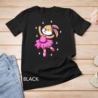 Girls Ballerina Ballet Dancer Bunny Pink Tutu and Shoes Gift Unisex T-Shirt Mens Womens Tees Top S