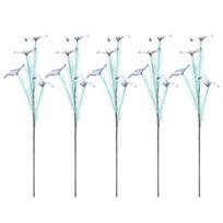 5PCS Artificial Flowers Bright Colors Lifelike Artificial Flowers Never Fade Reusable Fake Flowers for Home Living Room Bedroom 1