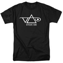 Steve Vai Logo T Shirt Licensed Rock N Roll Music Guitarist Band Tee Black M