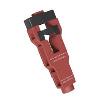 Enduring Mortise Tool Clean Precise Door Lock Installation Kit  Material Removal raudona