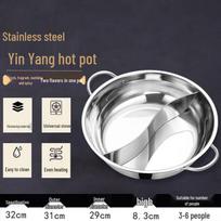 FATTBAO Stainless Steel Induction Mandarin Duck Hot Pot