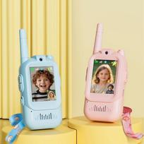 Walkie Talkie for Kids with Video: 2 Pack Rechargeable Toddler Toys with HD Camera & Voice Changer, Long Range Gift Toys for Boy & Girl Age 3-8 for Ou