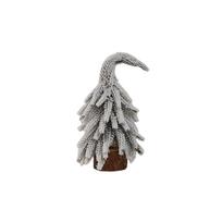 Artificial Decorative Tree with Unique Bent Top and Wooden Base for Indoor Seasonal Home Office Tabletop Display One Size
