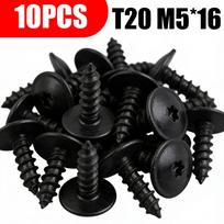 T20 Torx Head Screw M5x16 Car Engine Undertray Splash Shield Guard Bolts Auto Bumper Metal Retainer Fastener for VW Golf Passat