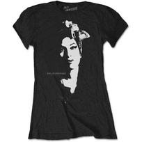 Amy Winehouse Ladies T-Shirt: Scarf Portrait (X-Small) S