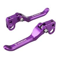 NICECNC For Surron Light Bee X S L1E For Segway X160 X260 Motocross Folding Front Rear Brake Levers Electric Dirt Bike violetinė
