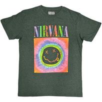 Nirvana Unisex T-Shirt: Smiley Glow Box (Medium) 4XL