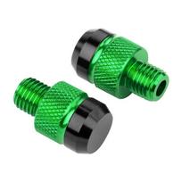 For Husqvarna Svartpilen Vitpilen 401 250 701 2013-2021 2PCS M10*1.25 Motorcycle CNC Rear View Mirror Hole Plug Screws Caps Bolt žalia