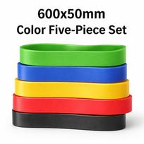 5pcs Tpe Resistance Bands Set 15-45lbs Elastic Loop Bands For Strength Training Body Shaping Gym Workout