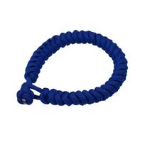 Yougle Outdoor Hand-made Survival Tactical Parachute Cord Paracord Bracelet For Camping Hiking Emergency 23cm mėlyna