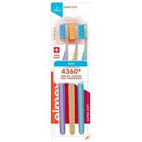 Dantų šepetėlių rinkinys Elmex Super Soft, įvairių spalvų
