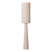 Smėlio spalvos pastatomas šviestuvas (aukštis 187 cm) su tekstiliniu gaubtu Loft – WOOOD