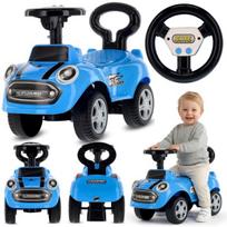 Sun Baby triratukas stumdukas GO GO Fashion mėlynas, 12 mėn.+, vairas su garsais, apkrova 25 kg, Sun Baby triratukas stumdukas GO GO Fashion mėlynas, 12 mėn.+, vairas su garsais, apkrova 25 kg