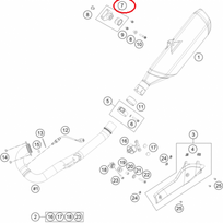 HUSQVARNA išmetimo laikiklis 701 '16-'19