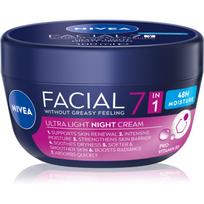 NIVEA Facial Night lengvos tekstūros naktinis kremas „Septyni viename“ 100 ml