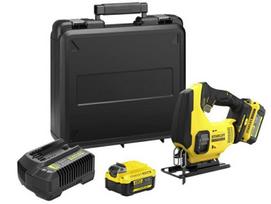 Akumuliatorinis siaurapjūklis Stanley SFMCS600M2K-QW; 18 V; 2x4,0 Ah akum.