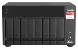 Serveris QNAP | 8 lizdų QTS ir QuTS hero NAS | TS-873A-8G | Iki 8 HDD/SSD su karšto keitimo funkcija | AMD Ryzen | Ryzen V1500B keturių branduolių | Procesoriaus dažnis 2,2 GHz | 8GB | DDR4