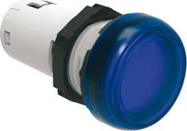 „Lovato Electric“ vientisa LED signalinė lempa mėlyna 230 V kintamoji srovė (LPMLM6)