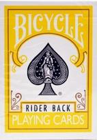Bicycle Rider Back Kortos (geltonos)