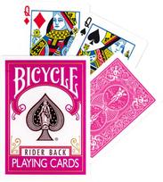 Bicycle Fuchsia Rider Back kortos