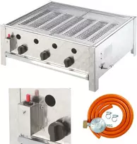 MEVA 3 degiklių dujinis grilis su RASCAL 10 kW grotelėmis