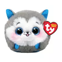 TY Beanie Balls Pliušinis žaislas - pilkas haskis, 10 cm