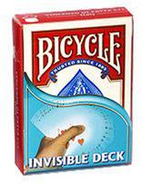 Kortų Kaladė - „Bicycle Invisible Playing Cards“ 63.5 x 88.9 mm Raudona