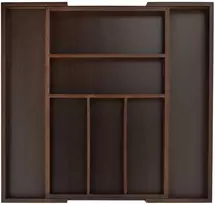 Relaxdays Įrankių dėklas 5x30x46 cm Rudas bambukas