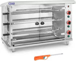 Royal Catering Dujinė kepsninė 15 vištų, 3 iešmeliai, propanas-butanas, 15 kW