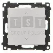 Kontakt Simon TZP1K.01/143 Simon 55 Przycisk roletowy (moduł) 10 A, 250 V~, szybkozłącza Aliuminio mat TZP1K.01/143