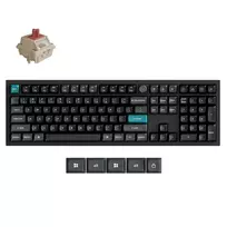 Keychron belaidė klaviatūra Q6 Ultra, Raudoni (Red) jungikliai, Juoda (Q6U-M1)