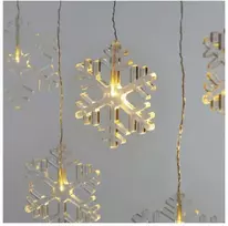 Emos LED šviesos užuolaidos snaigės 45x84cm / skirtos naudoti lauke ir patalpose / šilta balta šviesa