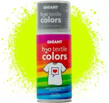 Tekstiliniai dažai GHIANT, purškiami, 150 ml, fluorescentinė geltona 007