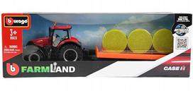 Bburago BBU Traktor su przycz 10cm Case IH CVX300 31687
