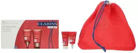 Set Clarins: Men, Organic Raudona Ginseng, Revitalizing, Day & Night, Gel, For Face, 2 ml *Sample + Men, Energising, Eye Gel, 3 ml