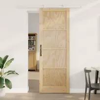 Slankios durys Natūrali ir Balta 83 x 232 cm