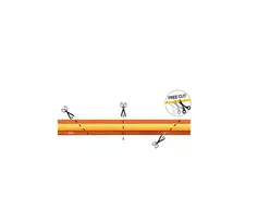 13W/m LED COB juosta NEXTEC, 528LED/m, 24V, 3000K, IP20, FC, 25m ritė