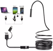 USB endoskopinė kamera 5 m su LED apšvietimu (Type-C / Micro USB)