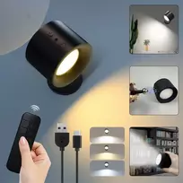 Pakabinamas šviestuvas Magnetinė LED sieninė lempa su pulteliu