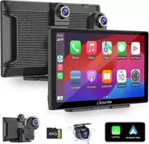 Carpuride automobilinis multimedijos grotuvas su 9 colių HD jutikliniu ekranu, CarPlay, Android Auto ir 4K priekinė bei galinė kamera, W905