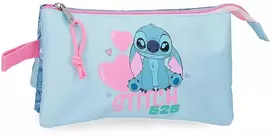 Joumma Bags Disney Stitch Hearts triple pencil case