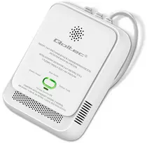 Namų Saugumo Prietaisas - Qoltec 52654 Dujų Ir Anglies Monoksido Detektorius, Wi-Fi, 85dB Signalas, Baltas