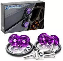 Greito atjungimo tvirtinimo detalės, laikikliai automobiliui, violetiniai, 4vnt